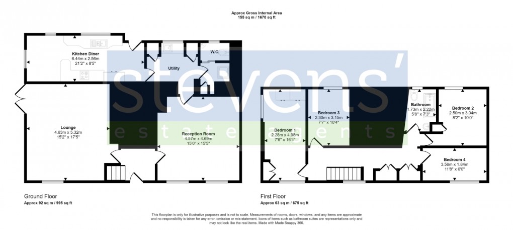 Floorplan for Shelly House, South Zeal, Okehampton