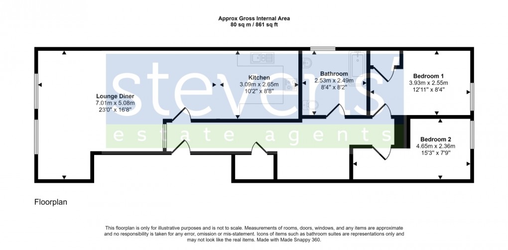 Floorplan for Station Road, Okehampton, Devon, EX20