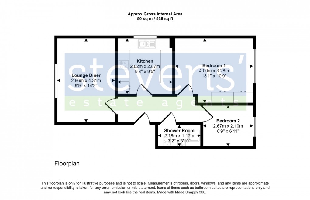 Floorplan for Western Road, Launceston, Cornwall, PL15