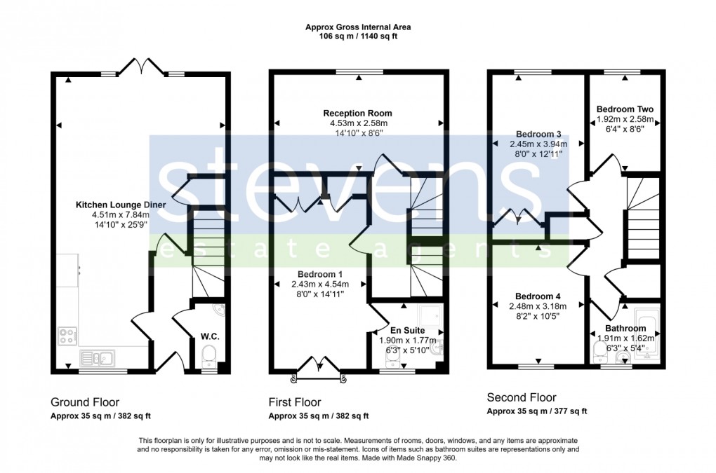 Floorplan for Wadlands Meadow, Okehampton, Devon, EX20
