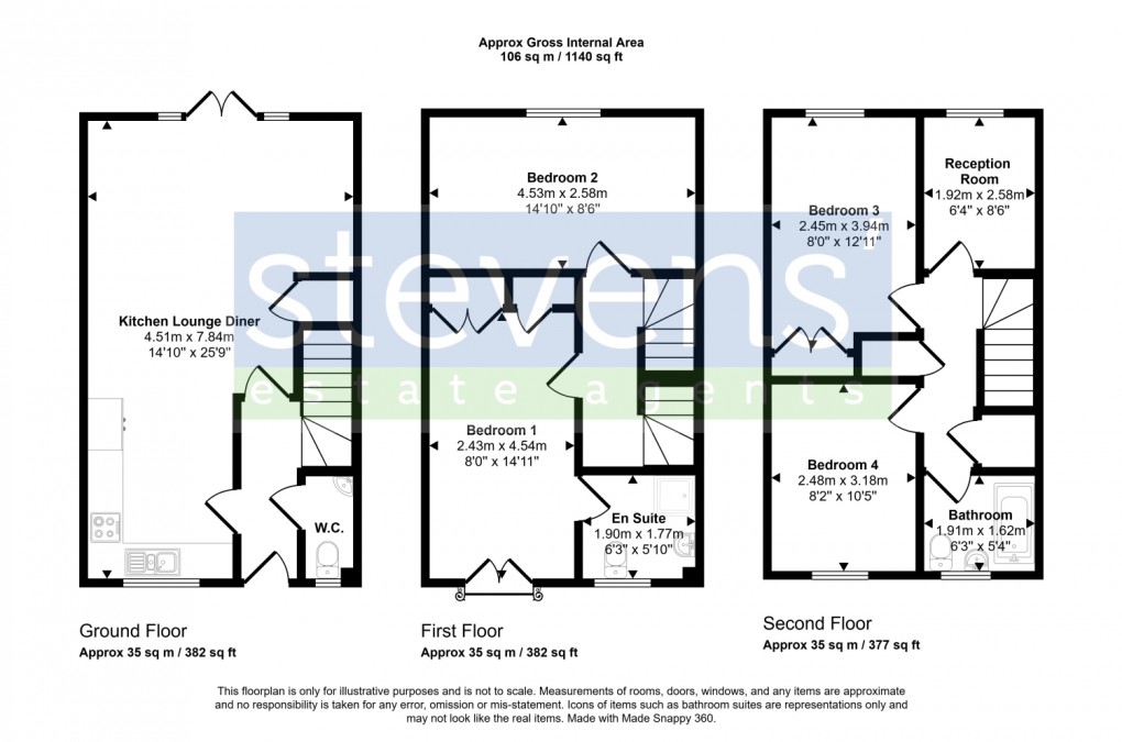 Floorplan for Wadlands Meadow, Okehampton, Devon, EX20