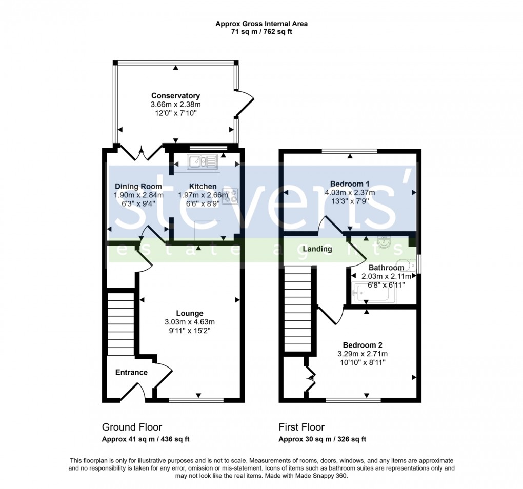 Floorplan for Vixen Tor Close, Okehampton, Devon, EX20