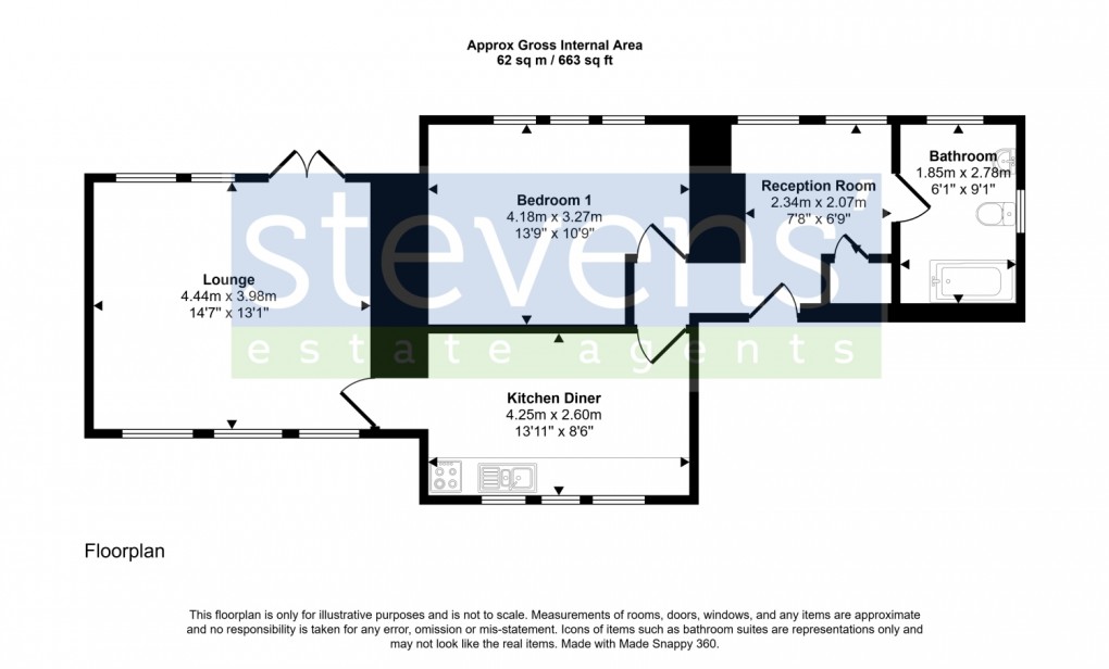 Floorplan for Station House, North Tawton, Devon, EX20