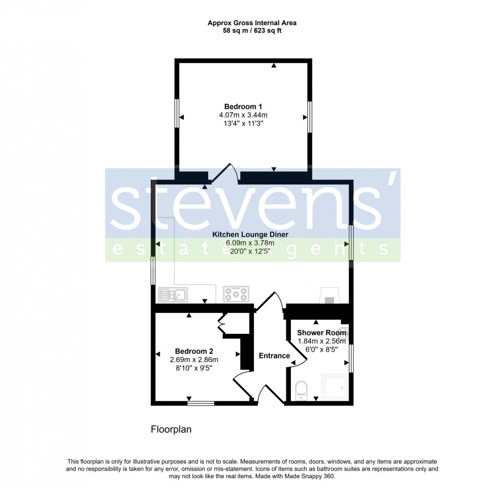 Floorplan for Turtle Cottage Sydenham, Lewdown, Okehampton