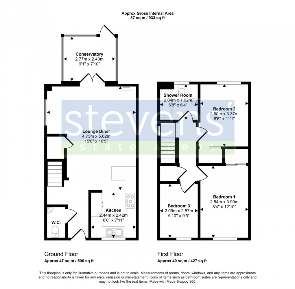 Floorplan for Hooper Close, Hatherleigh, Okehampton, Devon, EX20