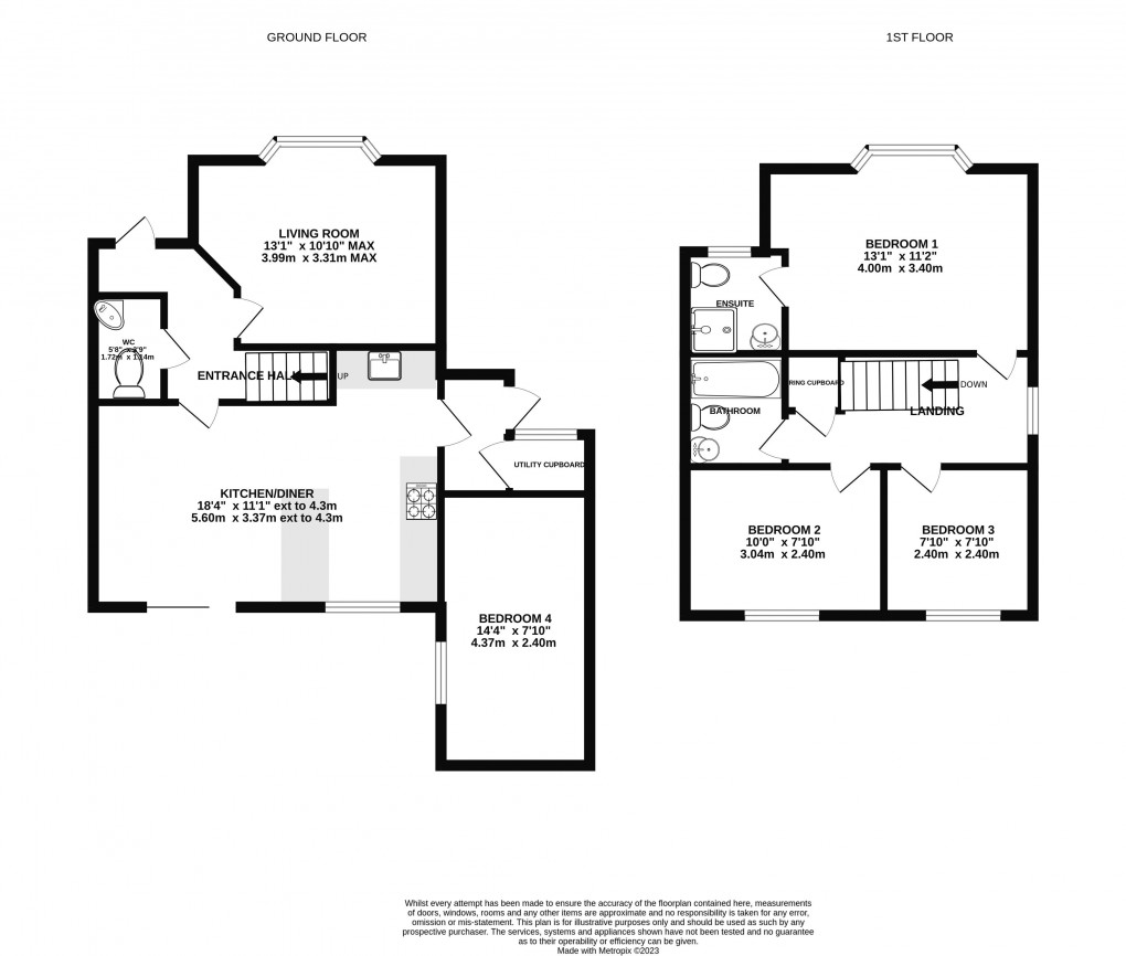 Floorplan for Lower Crooked Meadow, Okehampton, Devon, EX20