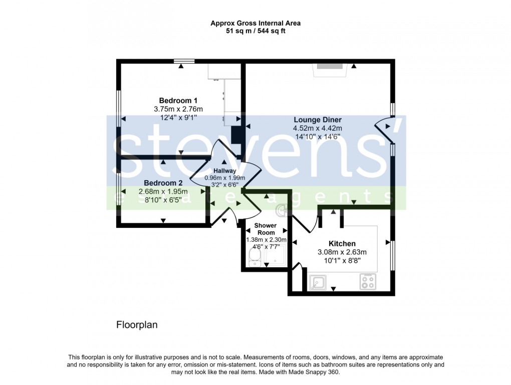 Floorplan for East Street, Okehampton, Devon, EX20