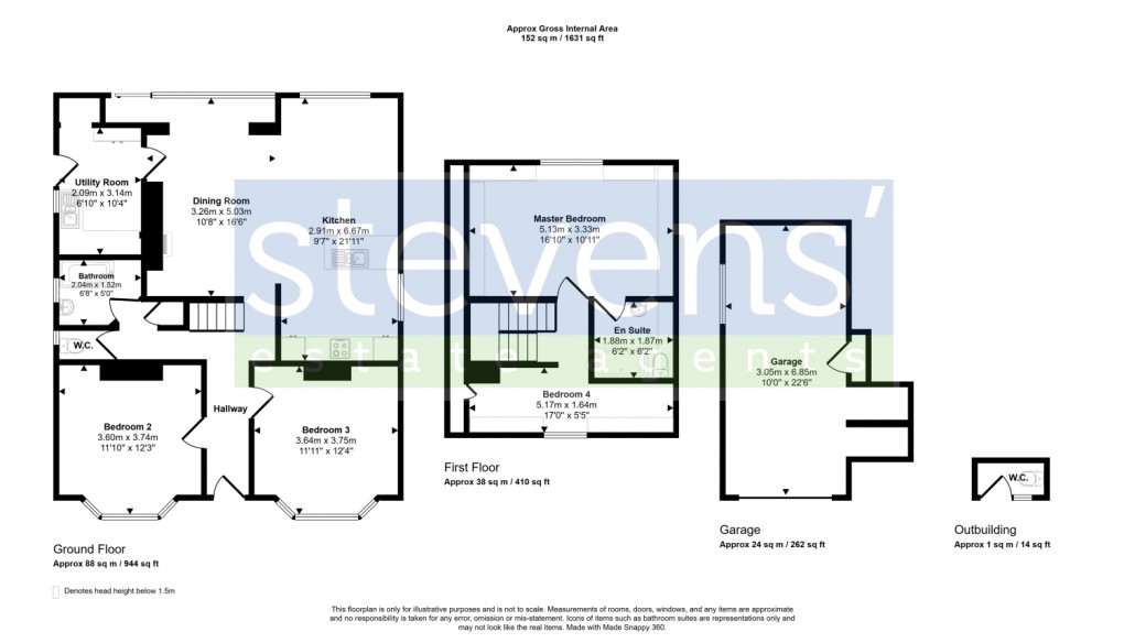 Floorplan for Limehayes Road, Okehampton, Devon, EX20