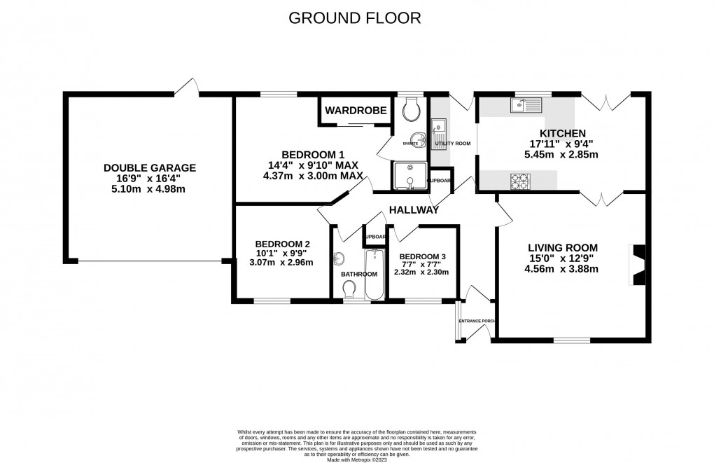 Floorplan for Fern Meadow, Okehampton, Devon, EX20