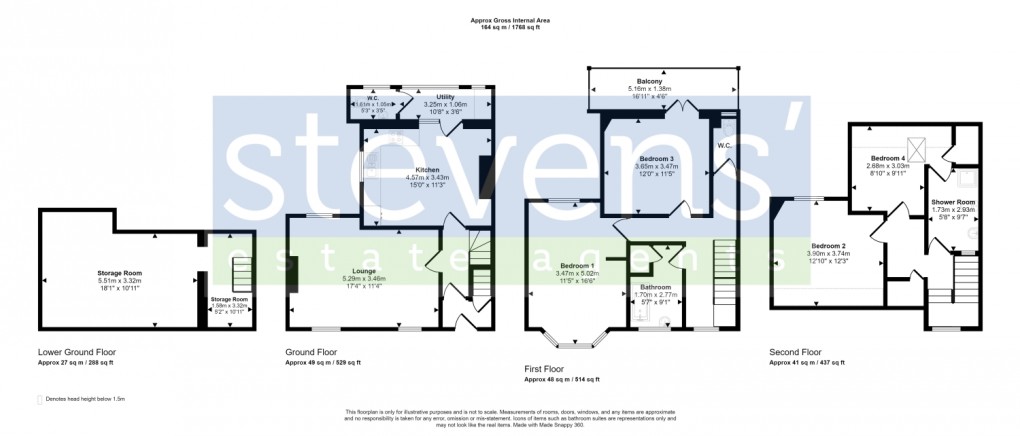 Floorplan for Market Street, North Tawton, Devon, EX20