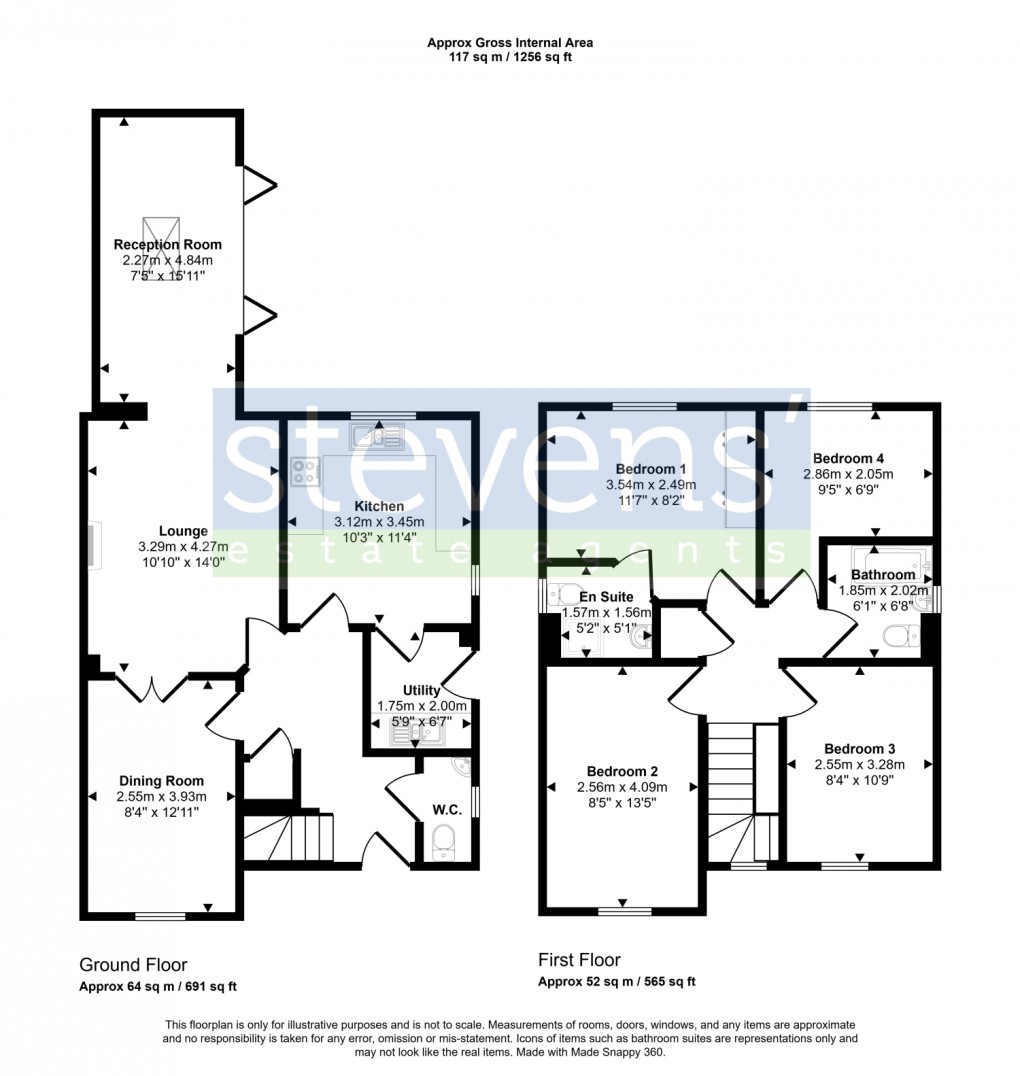 Floorplan for Kellands Lane, Okehampton, Devon, EX20