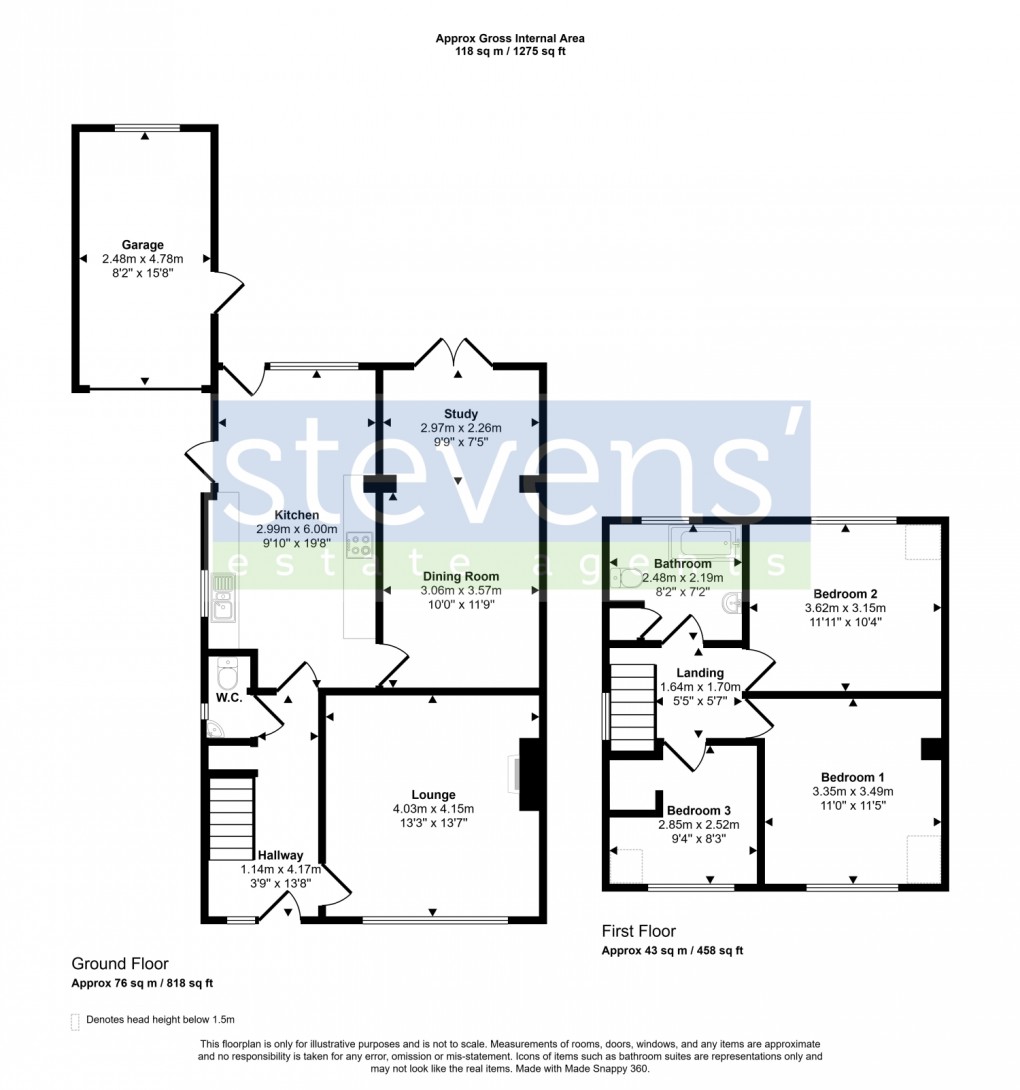 Floorplan for Willow Tree Close, Okehampton, Devon, EX20