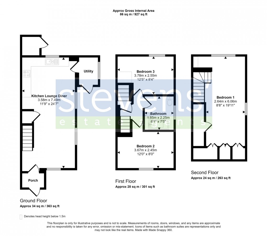 Floorplan for Meldon Cottages, Meldon, Okehampton, Devon, EX20
