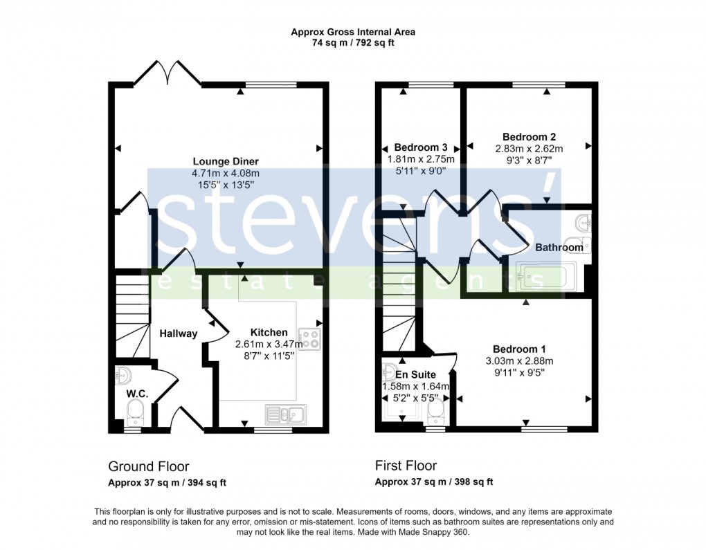 Floorplan for 52 Sterlings Way, Okehampton