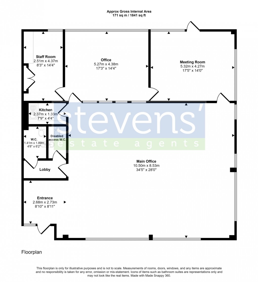 Floorplan for Cranmere Road, Exeter Road Industrial Estate, Okehampton, Devon, EX20