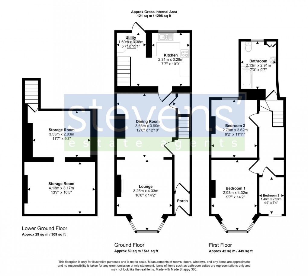 Floorplan for Northfield Road, Okehampton, Devon, EX20