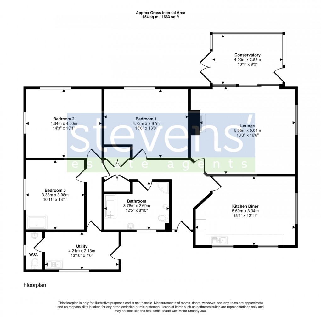 Floorplan for Petrockstow, Okehampton, Devon, EX20