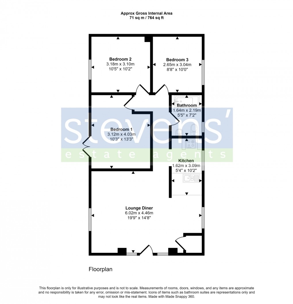 Floorplan for Germansweek, Beaworthy, Devon, EX21