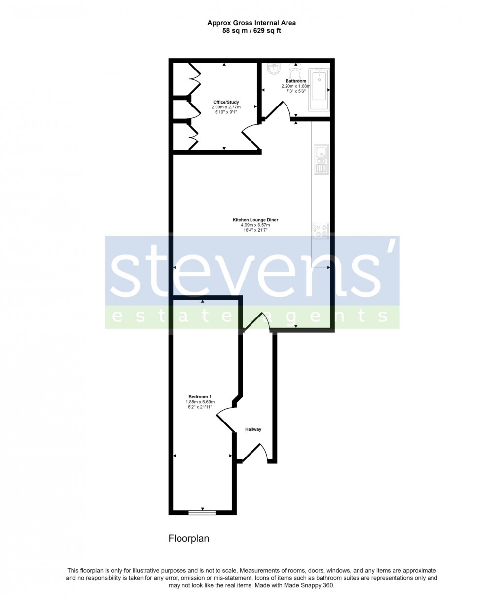 Floorplan for Station Road, Okehampton, Devon, EX20