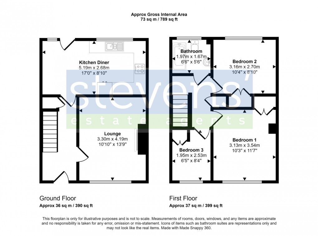Floorplan for Bow, Crediton, Devon