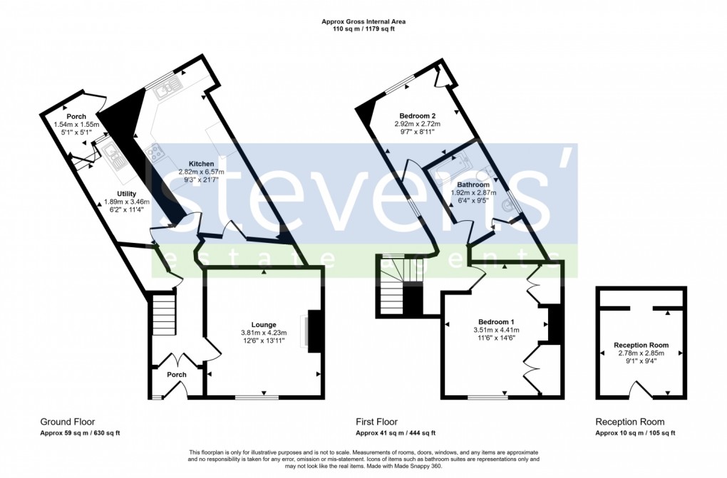 Floorplan for High Street, North Tawton, Devon, EX20