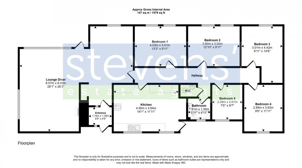 Floorplan for Hatherleigh, Okehampton, Devon, EX20