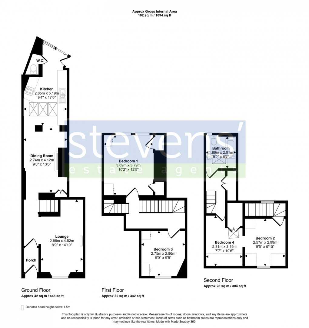 Floorplan for Church Street, Okehampton, Devon, EX20