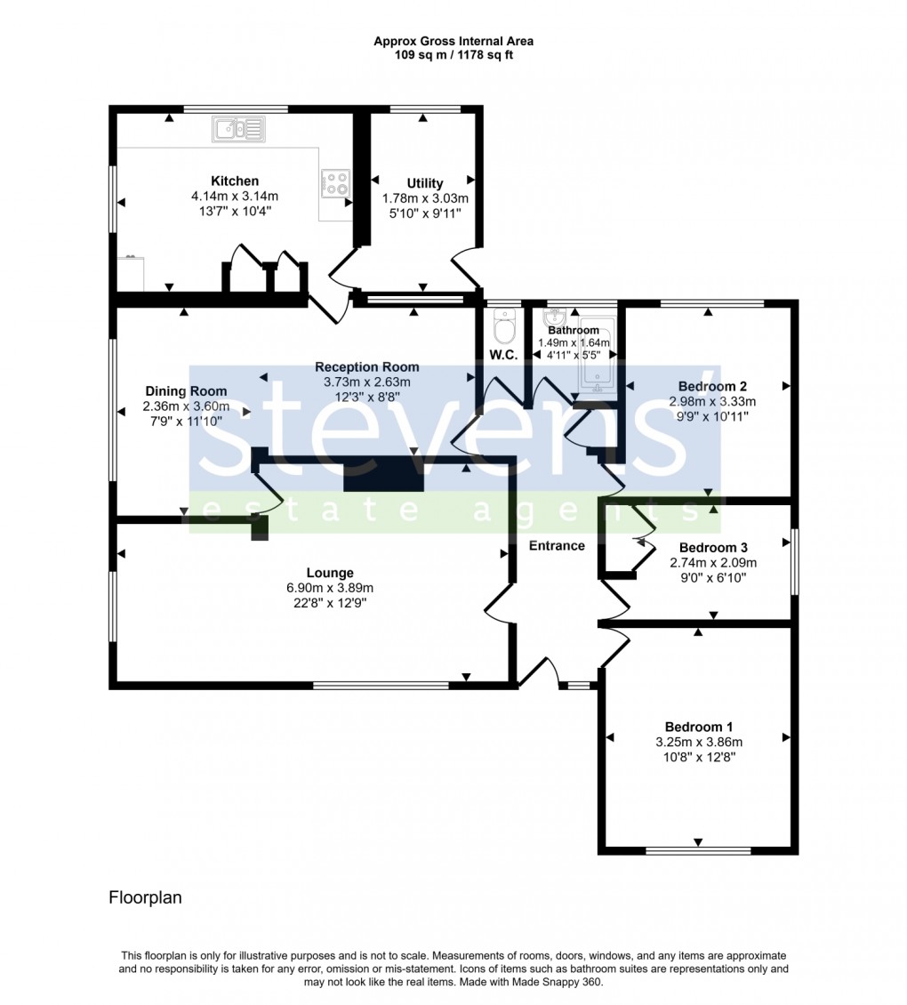 Floorplan for Northlew, Okehampton, Devon, EX20