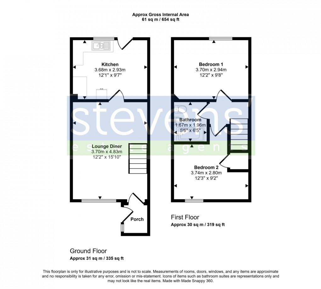 Floorplan for Stationfields, Halwill Junction, Beaworthy, Devon, EX21