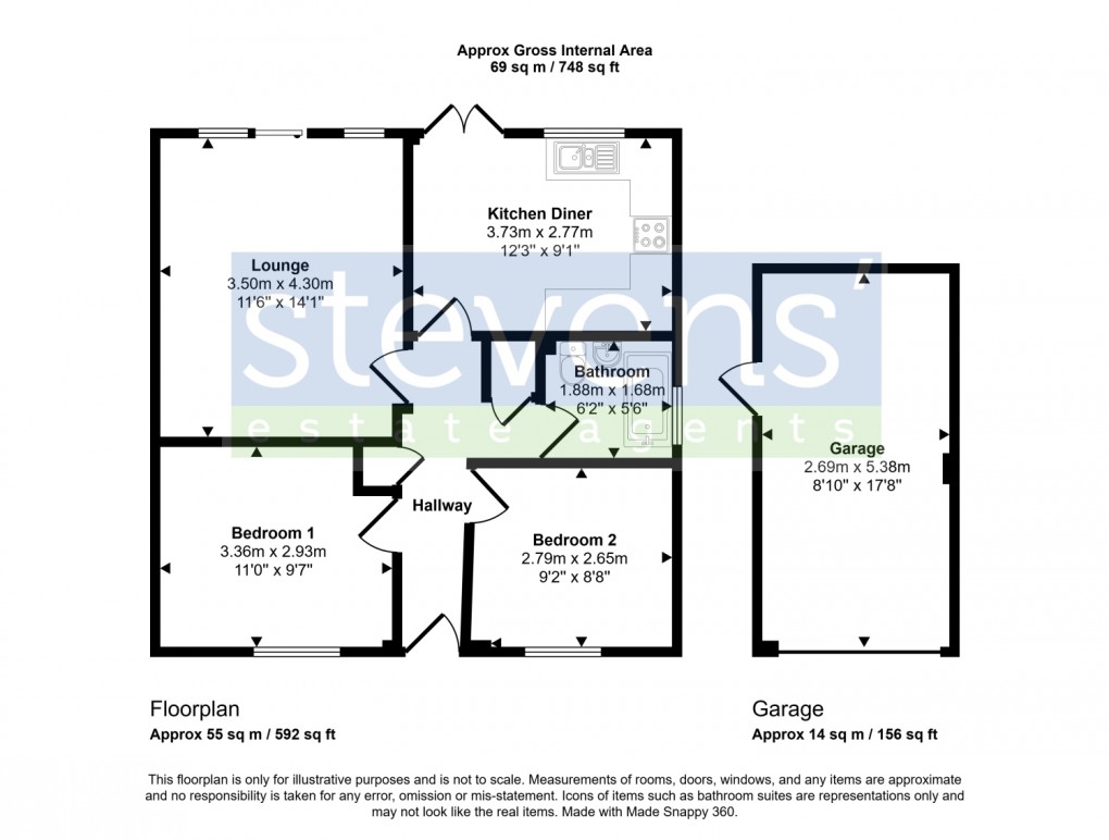 Floorplan for Maytree Close, Halwill Junction, Beaworthy, Devon, EX21
