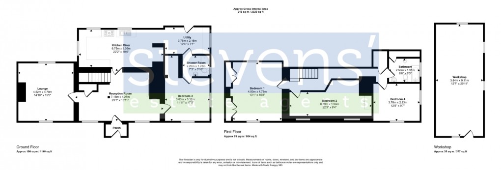Floorplan for , Northlew, Okehampton, Devon, EX20