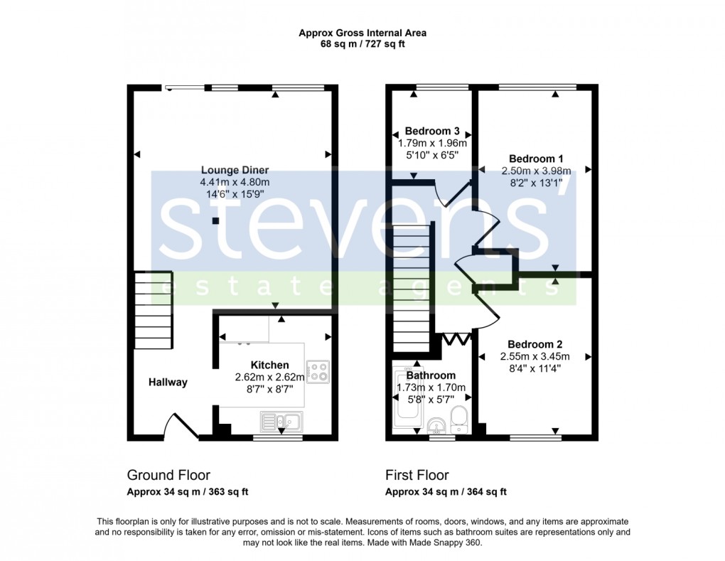 Floorplan for Fernleigh Court Fore Street, North Tawton, Devon, EX20