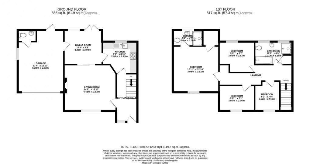 Floorplan for Pound Meadow, Hatherleigh, Okehampton, Devon, EX20