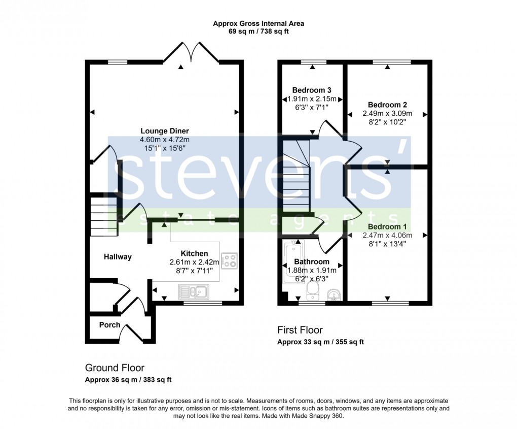 Floorplan for Holley Park, Okehampton, Devon, EX20