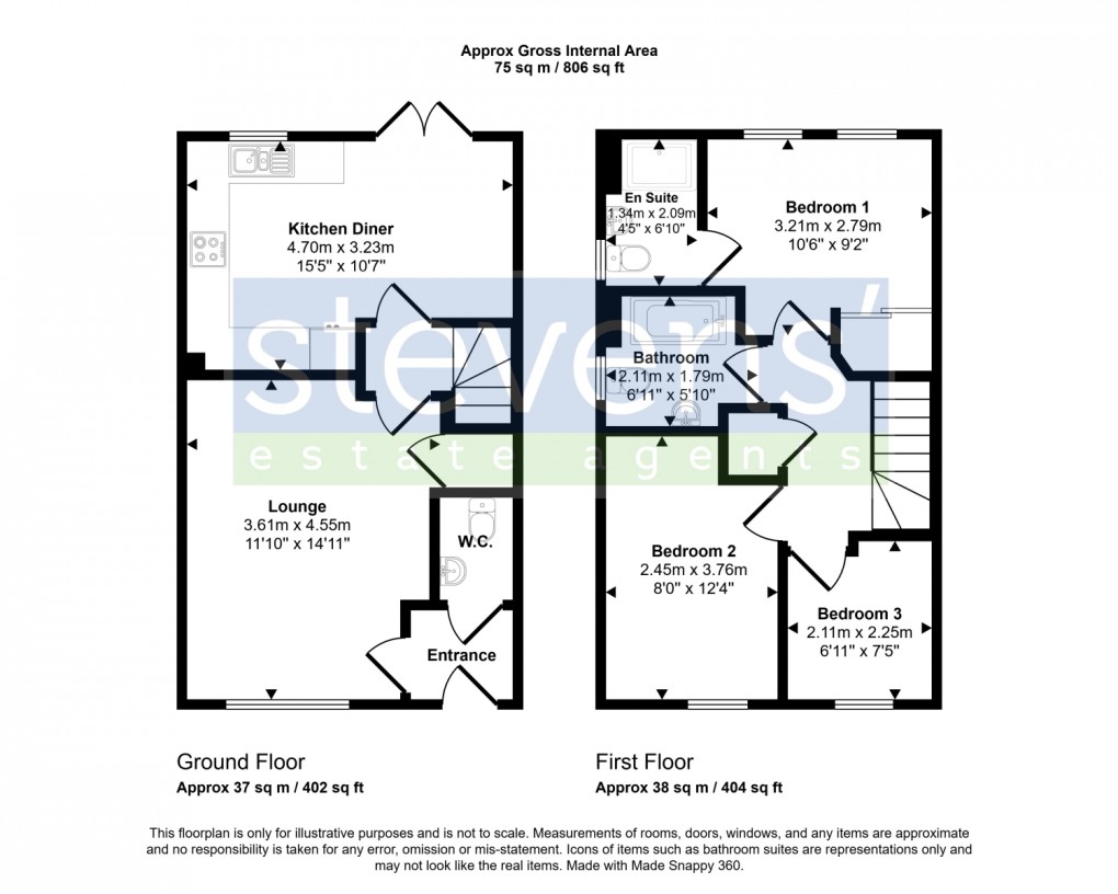 Floorplan for Metherall Field, Okehampton, Devon, EX20