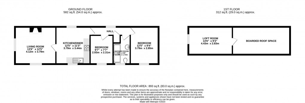 Floorplan for Upcott Hill, Okehampton, Devon, EX20