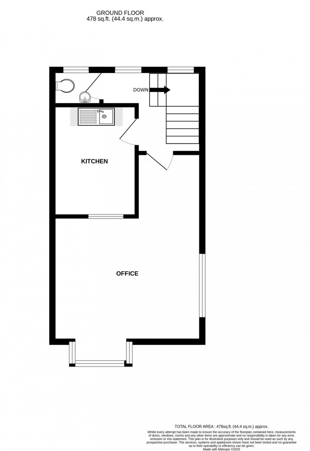 Floorplan for Estate House, West Street, Okehampton, Devon, EX20