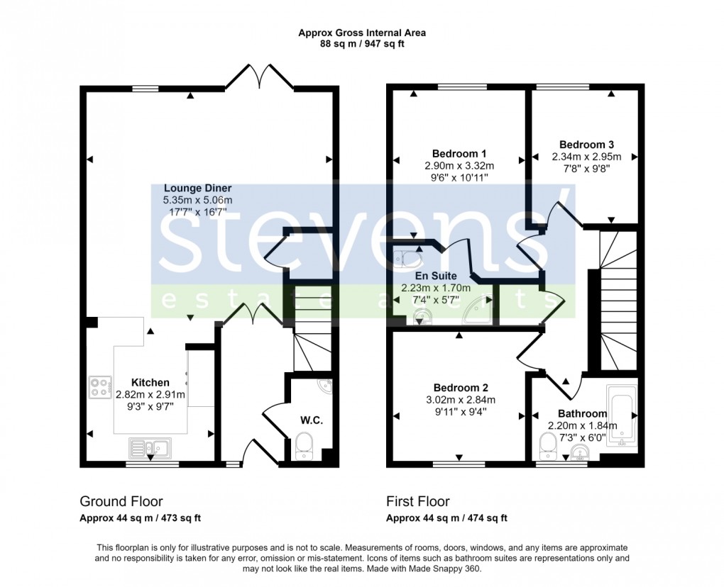 Floorplan for Senate Street, Okehampton, Devon, EX20