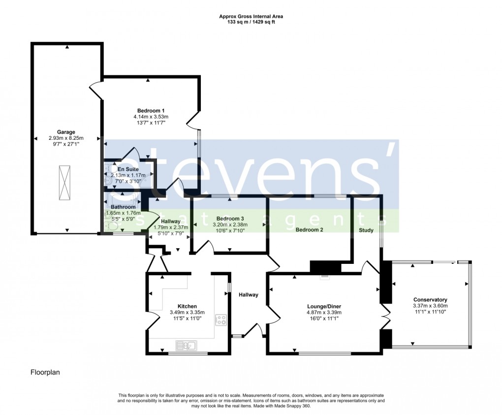Floorplan for Leeze Park, Okehampton, Devon, EX20