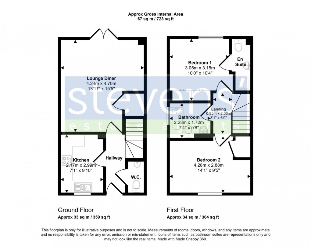 Floorplan for Strawberry Fields, North Tawton, Devon, EX20