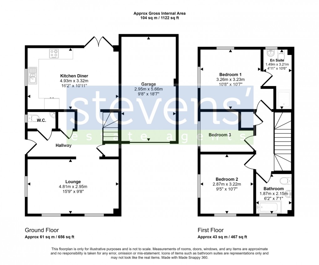 Floorplan for Stock Park, Okehampton, Devon, EX20