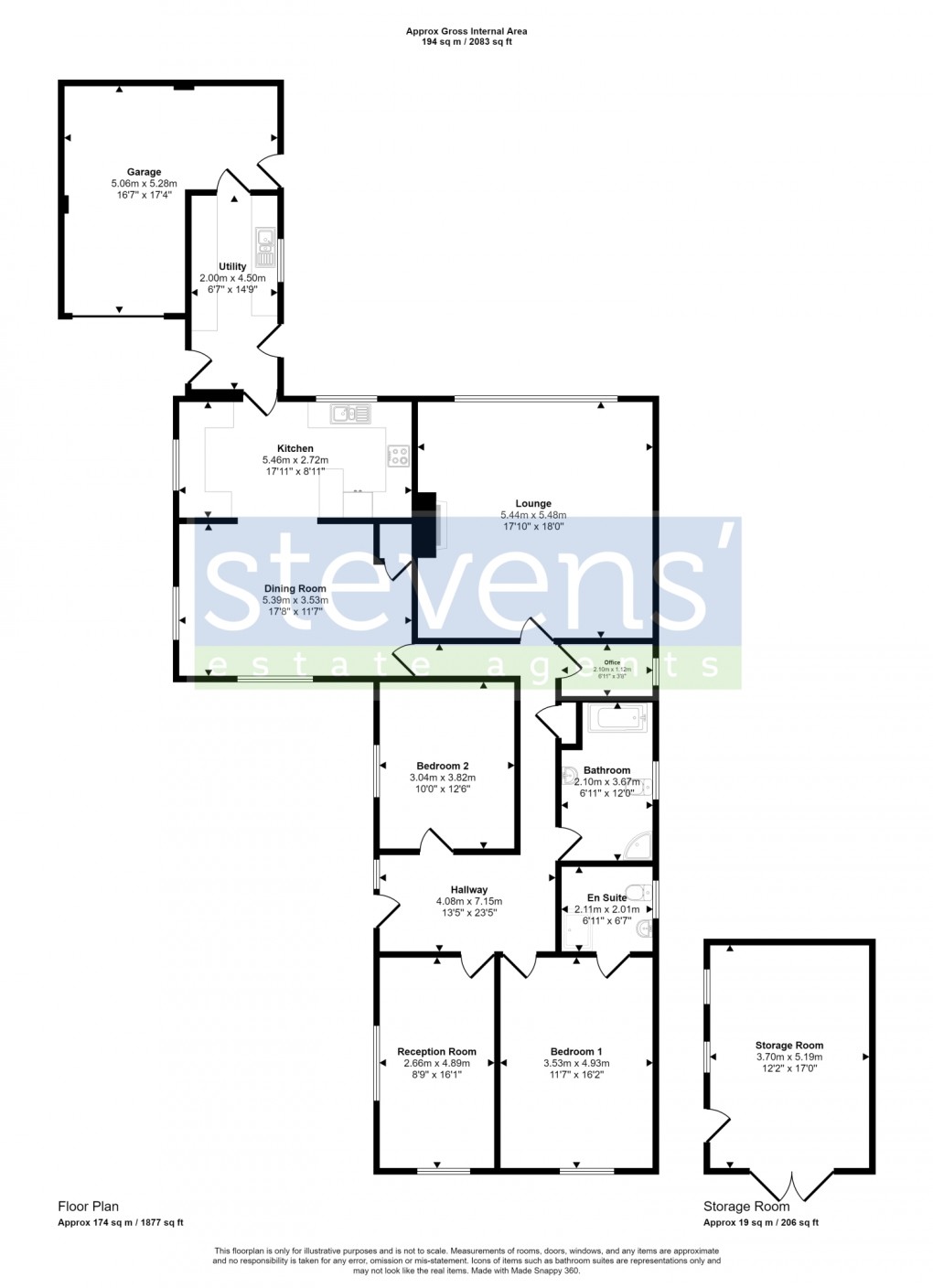 Floorplan for Station Road, Halwill Junction, Beaworthy, Devon, EX21