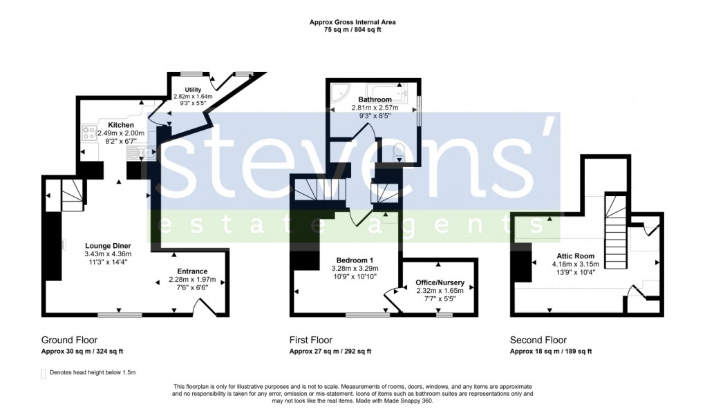 Floorplan for Market Street, Hatherleigh, Okehampton, Devon, EX20
