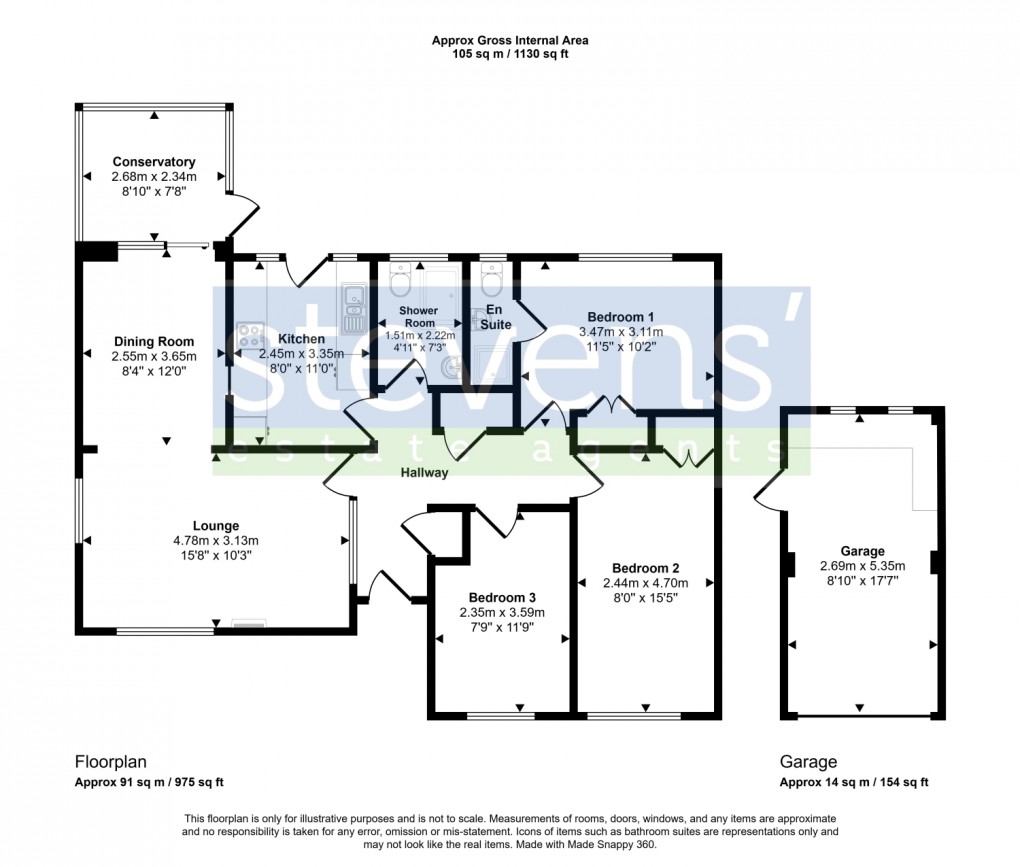 Floorplan for Abbey Rise, Okehampton, Devon, EX20