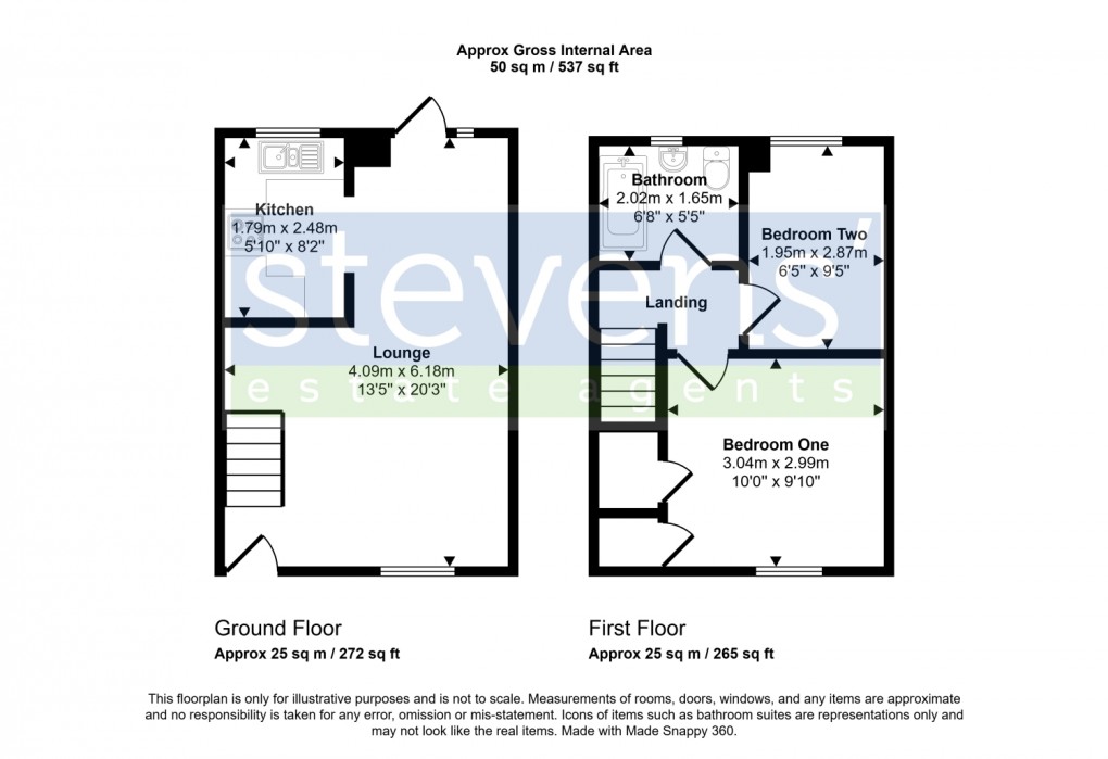 Floorplan for The Heathers, Okehampton, Devon, EX20