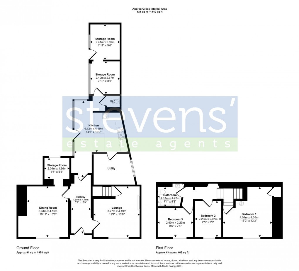 Floorplan for South Street, Hatherleigh, Okehampton, Devon, EX20
