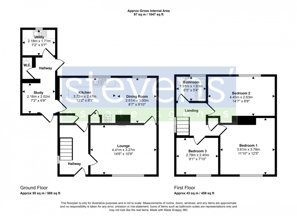 Floorplan for Ashley Road, Okehampton, Devon, EX20