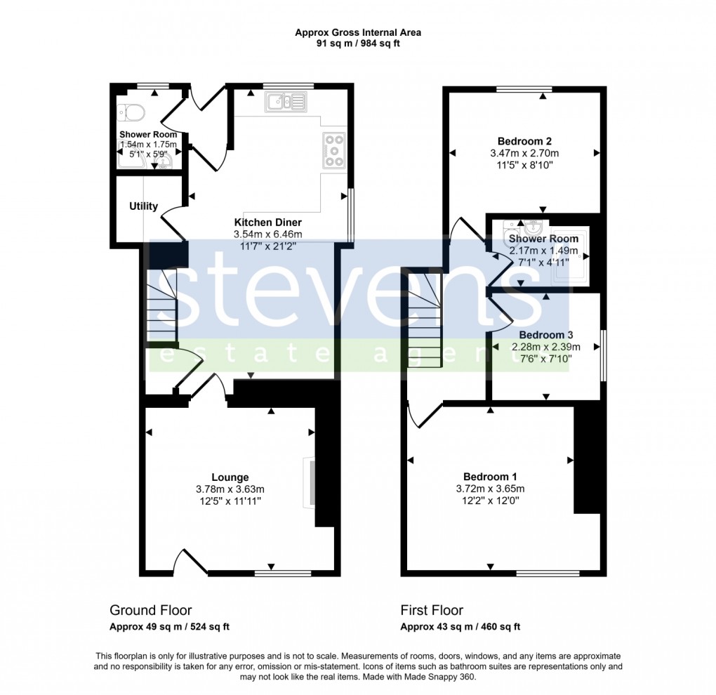 Floorplan for Higher Street, Hatherleigh, Okehampton, Devon, EX20