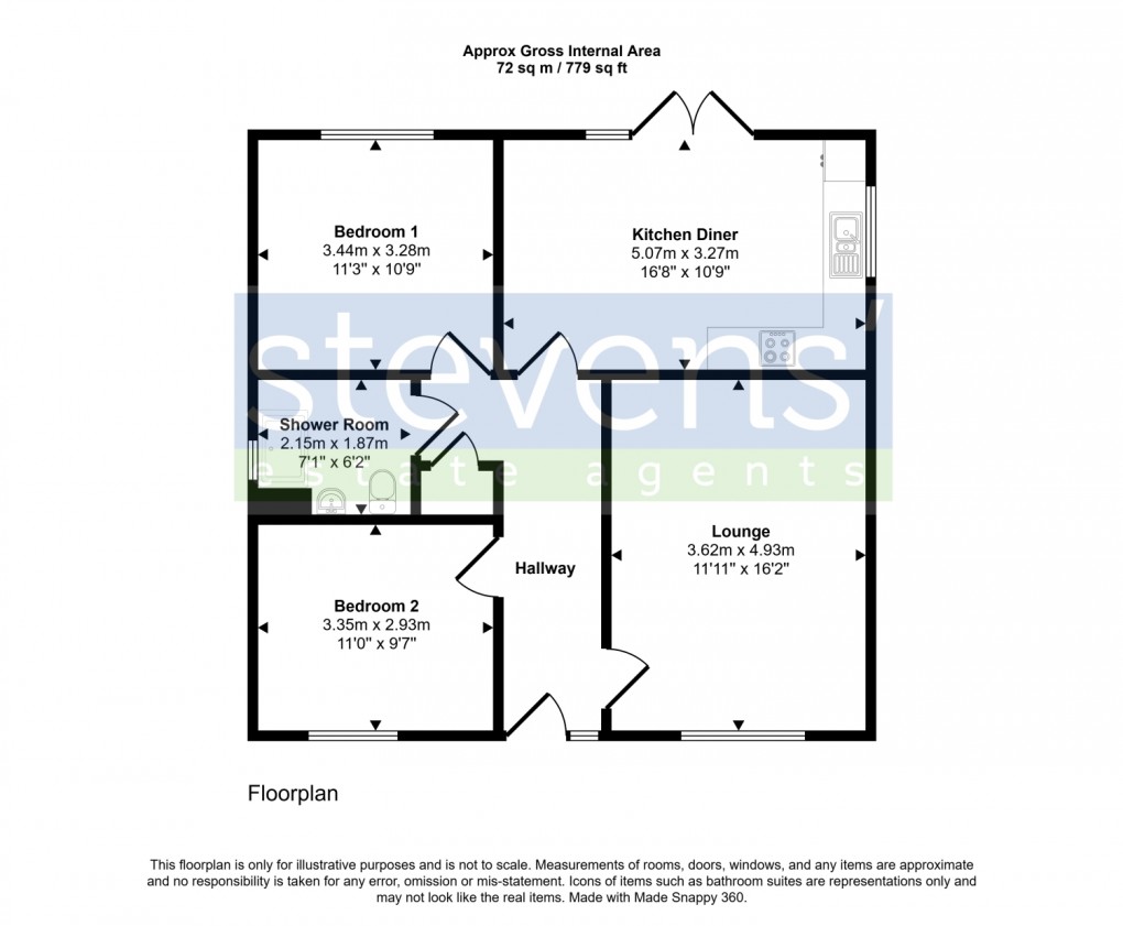 Floorplan for Old Market Way, Hatherleigh, Okehampton, Devon, EX20