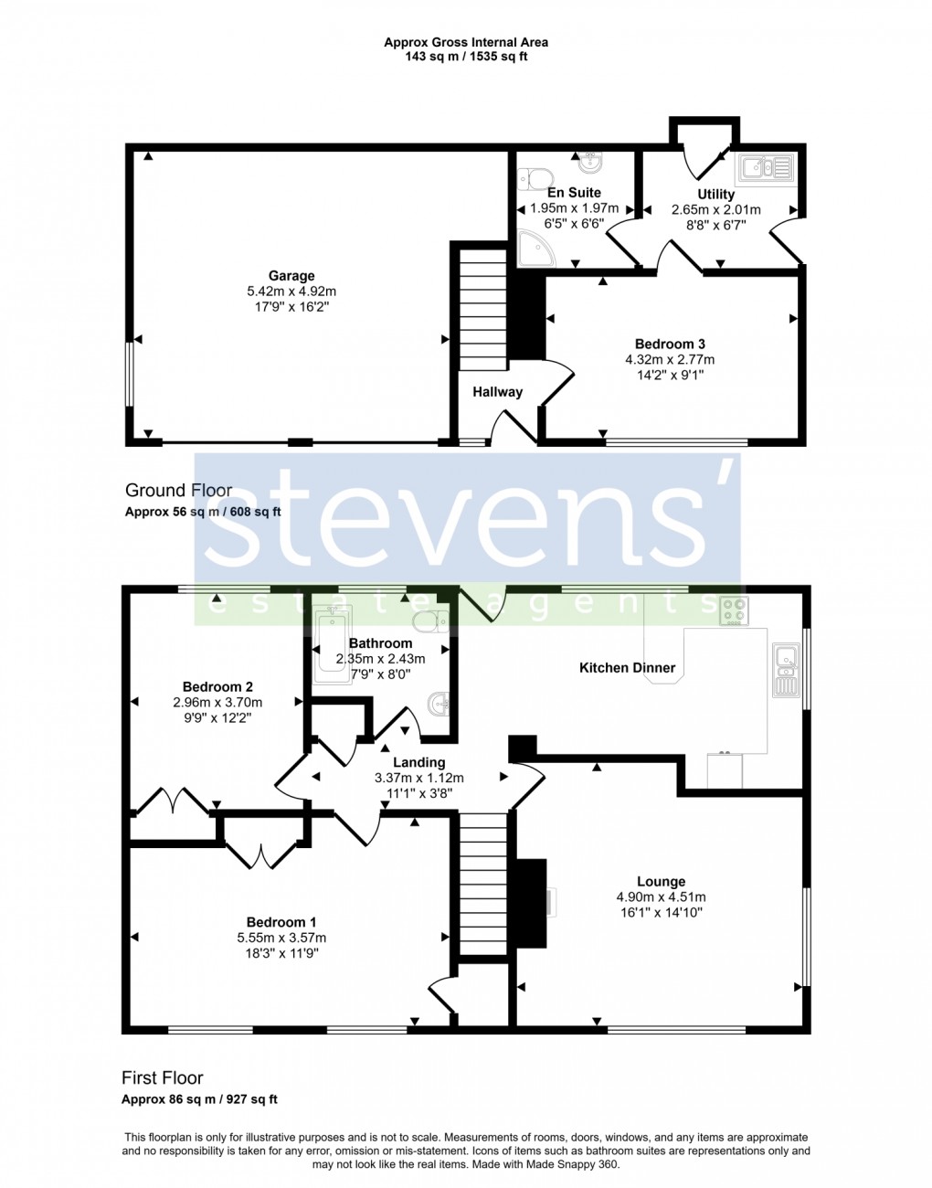 Floorplan for Park Road, Hatherleigh, Okehampton, Devon, EX20